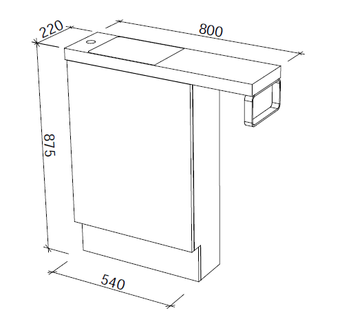 Timberline OSCAR Single Bowl Floor Standing Vanity (All Sizes)