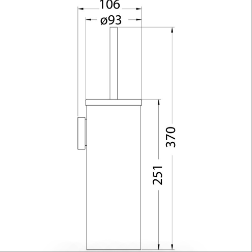 Otus Deluxe Toilet Brush (Chrome)