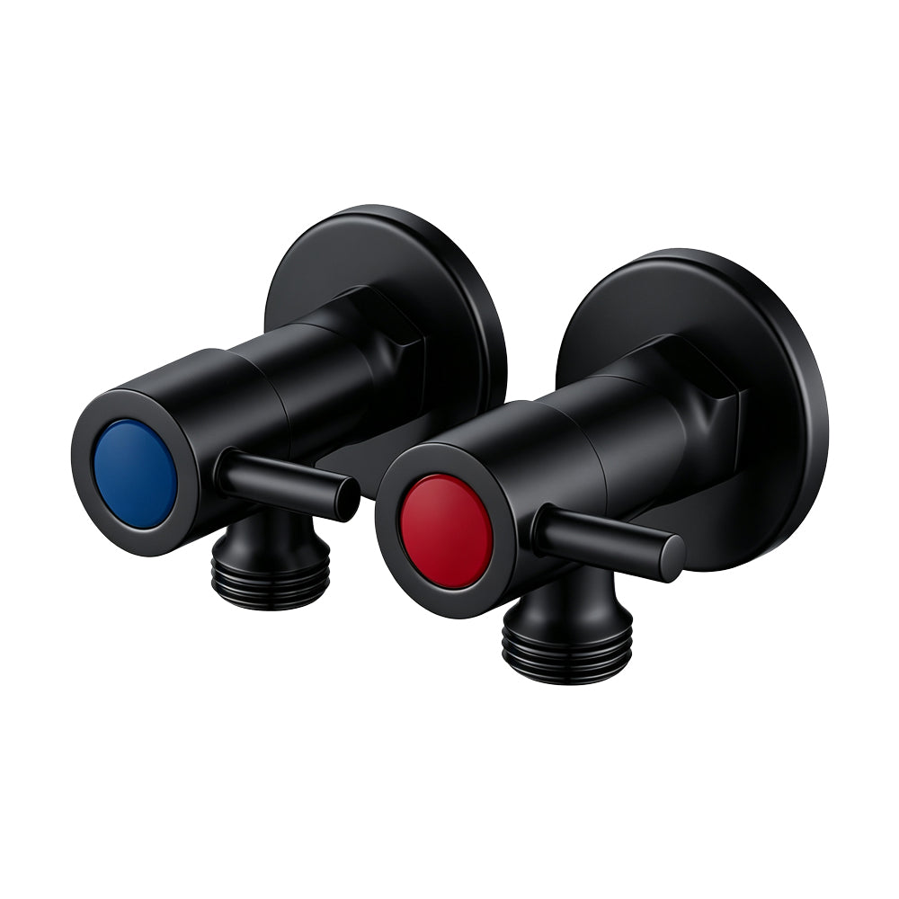 Round Toilet Stop Tap (One Pair)