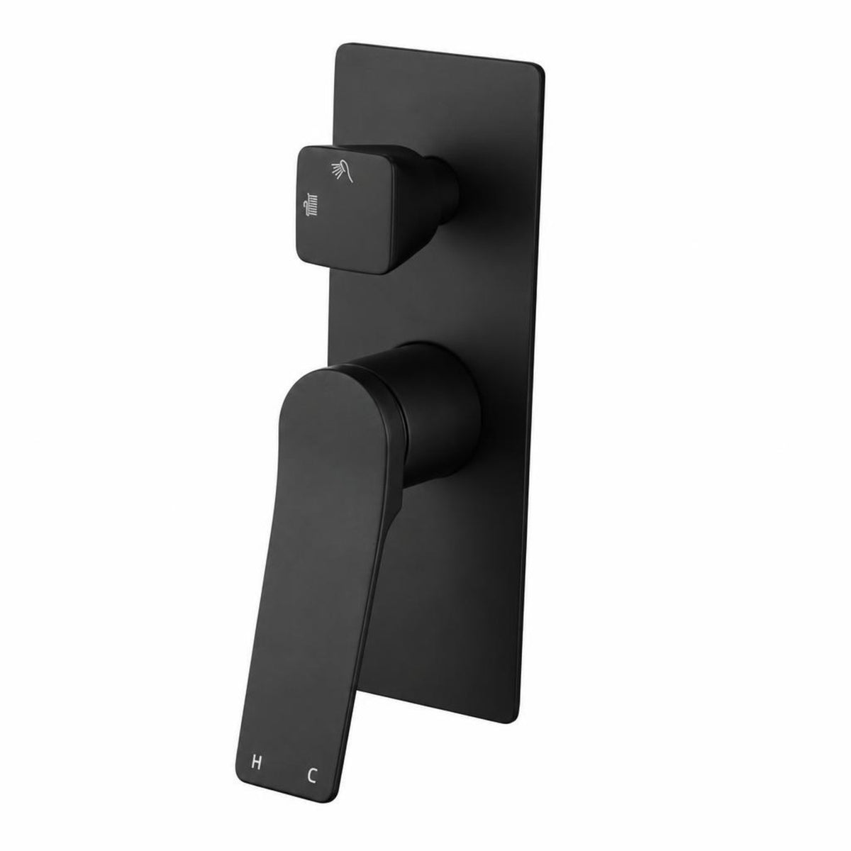 RUSHY Square Wall Mixer With Diverter