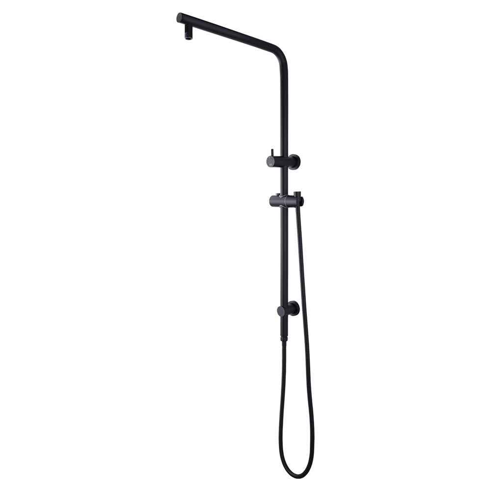 AQU Right Angle Round Top Inlet Shower Rail