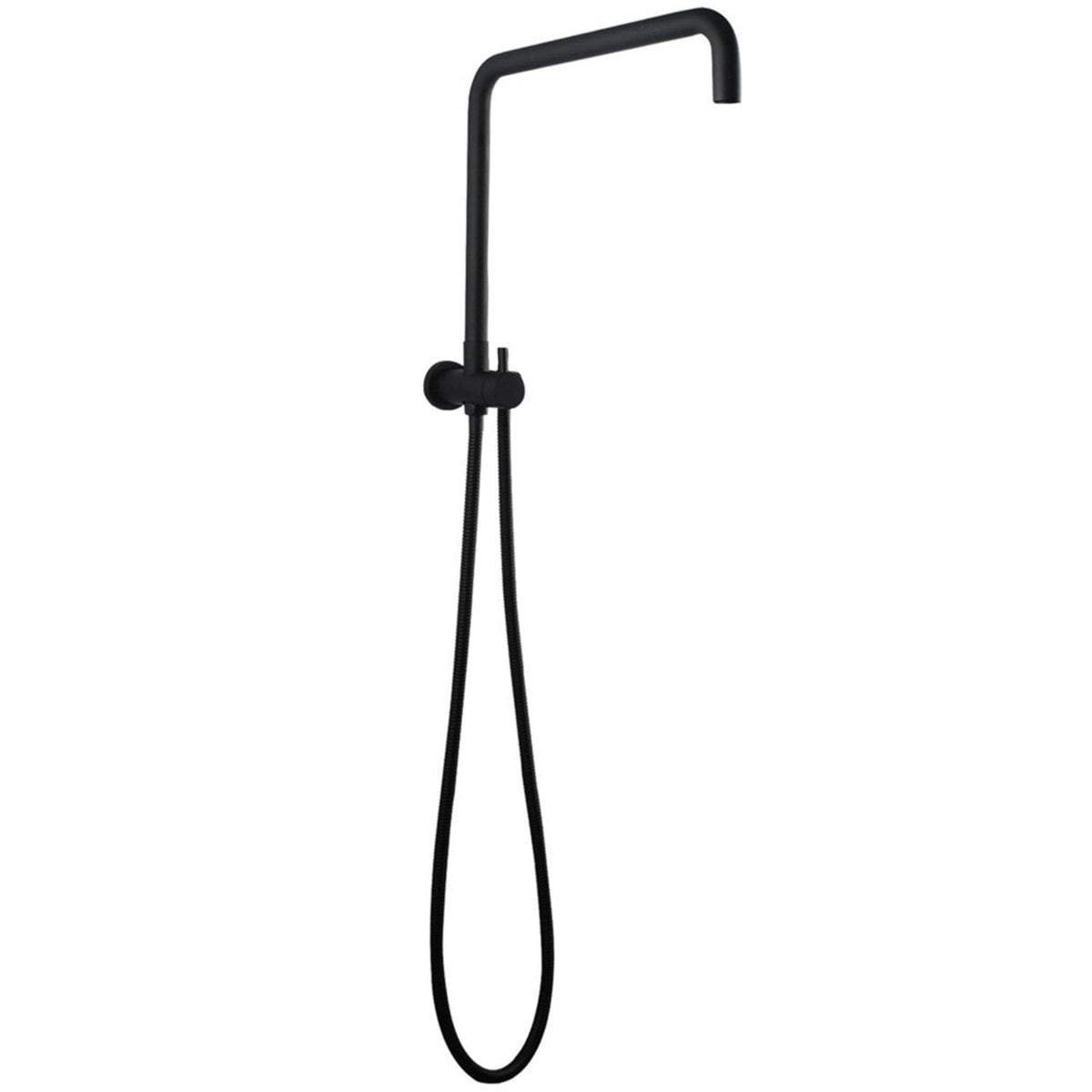 AQU Right Angle Round Top Inlet Shower Rail