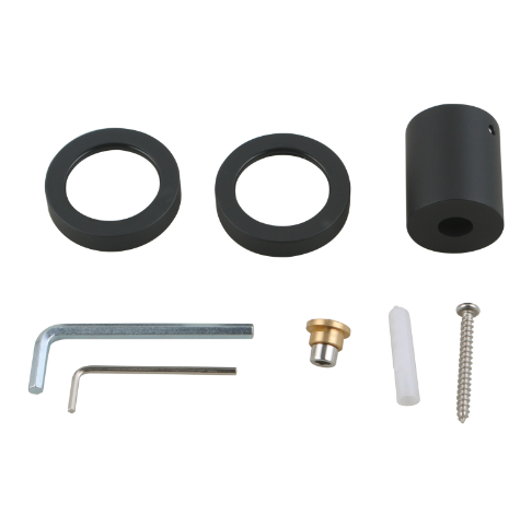 AQU Square Shower Station Without Shower Head And Handheld Shower - Black