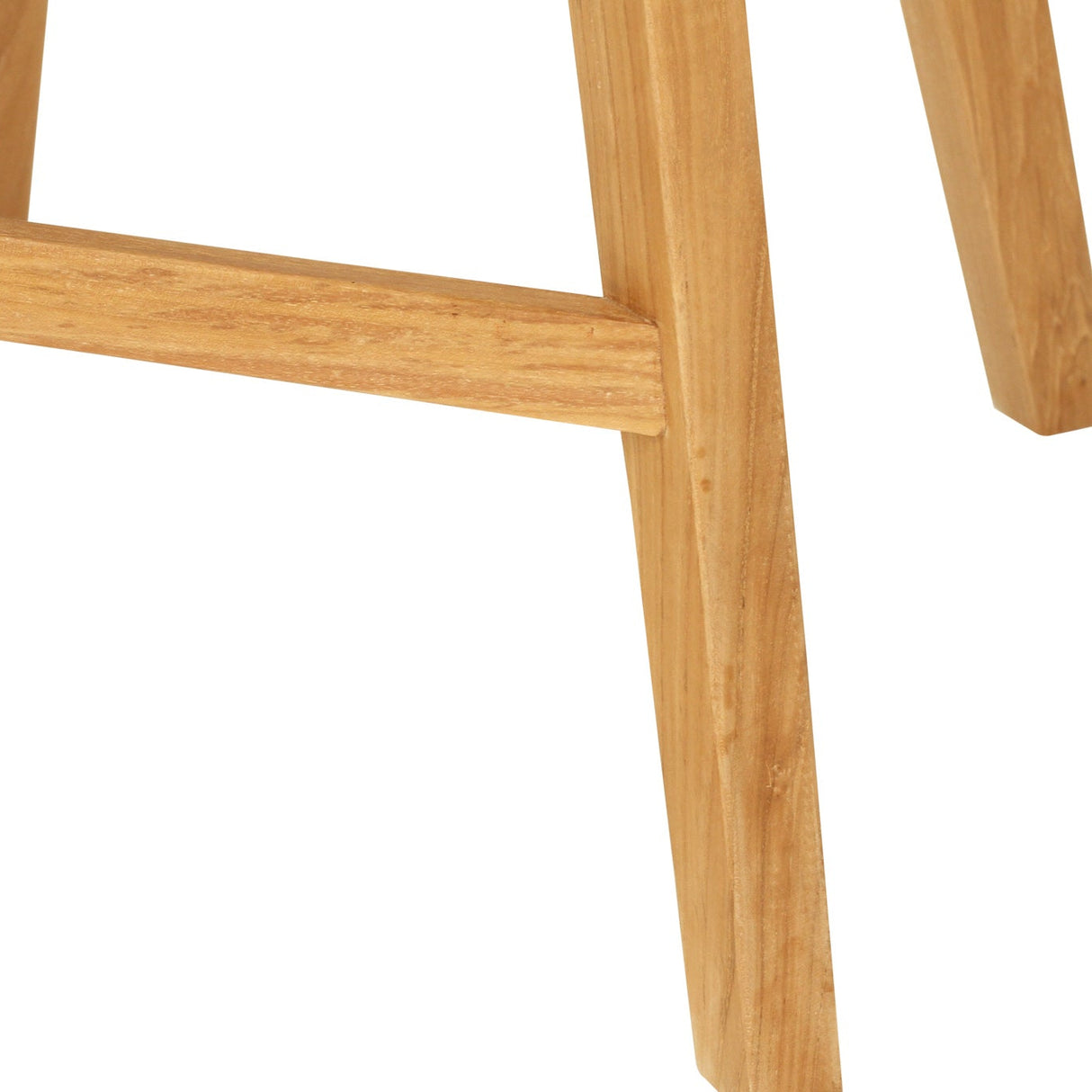 Oceana Outdoor Backless Teak Counter Stool – Mushroom 0.56m