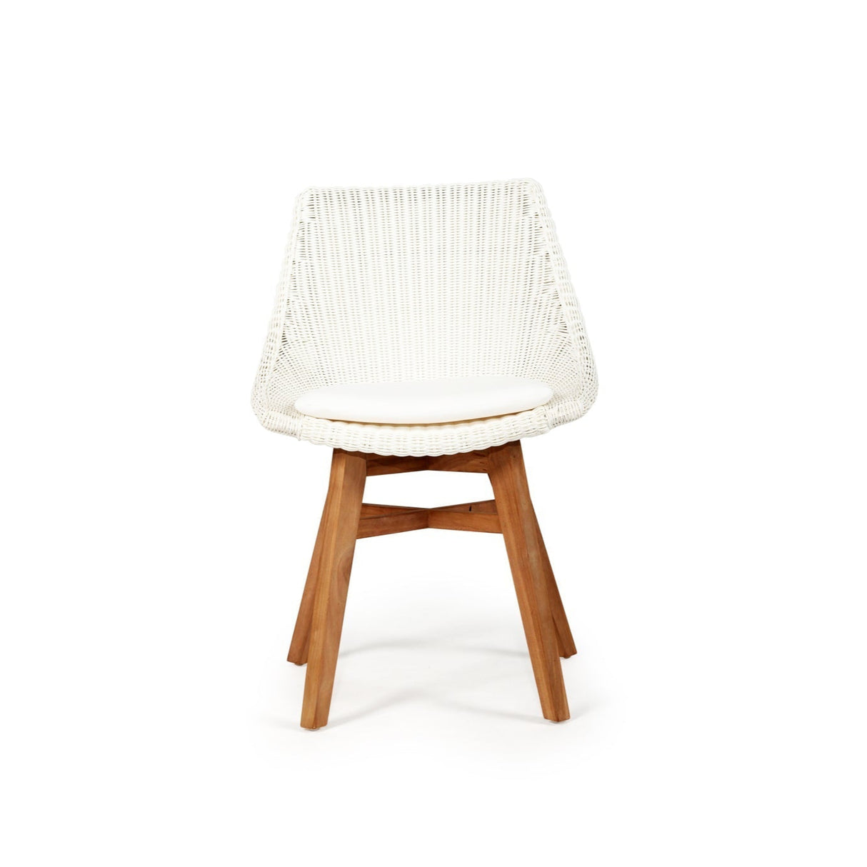 Oceana Outdoor Teak Dining Chair – White