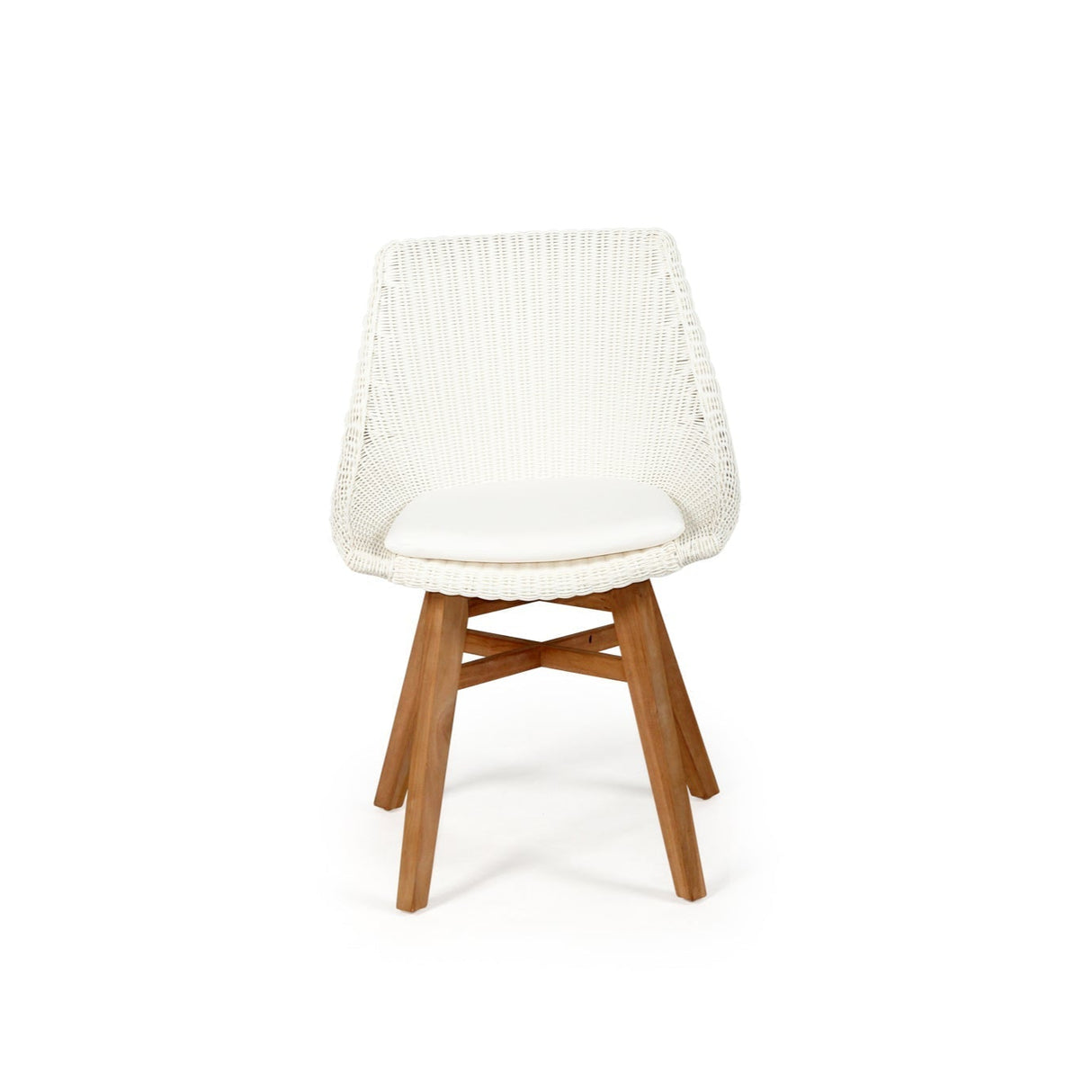 Oceana Outdoor Teak Dining Chair – White