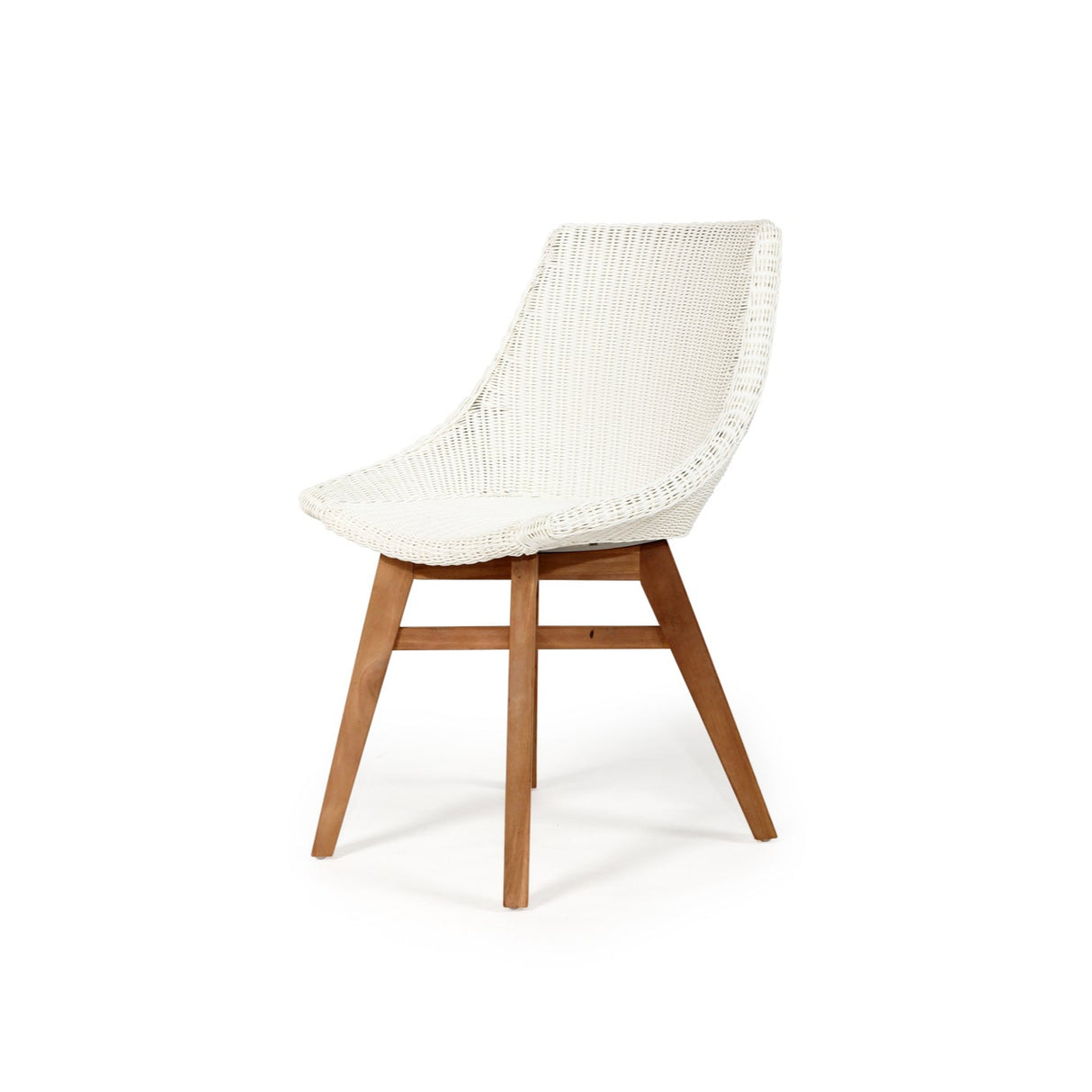 Oceana Outdoor Teak Dining Chair – White