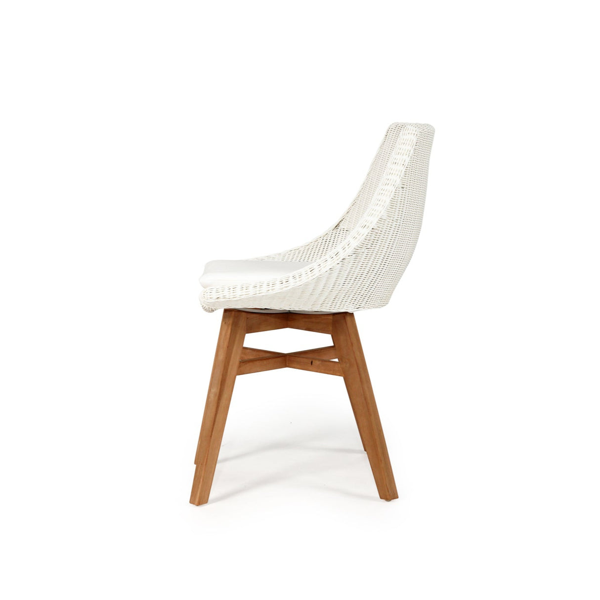 Oceana Outdoor Teak Dining Chair – White