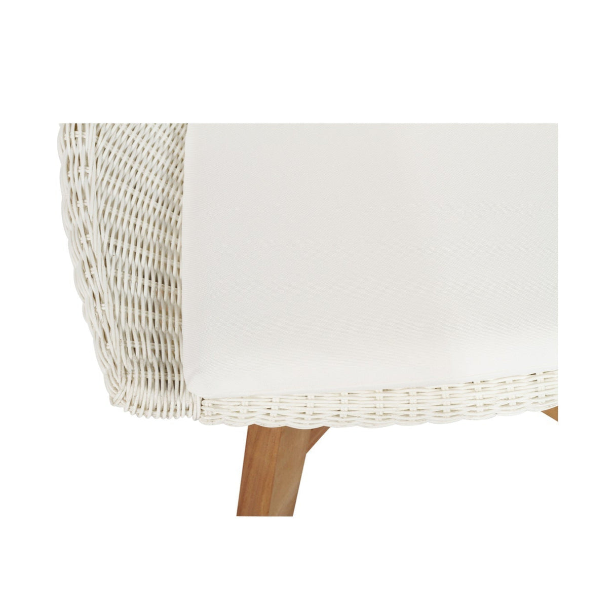 Oceana Outdoor Teak Dining Chair – White