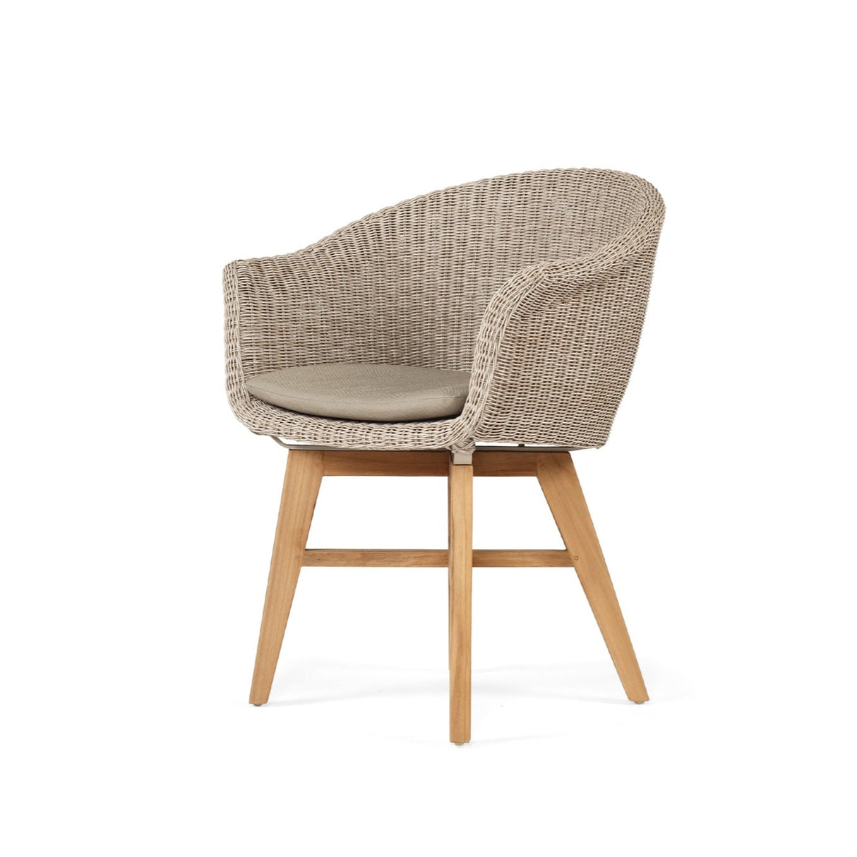 Oceanic Outdoor Teak Armchair – Mushroom