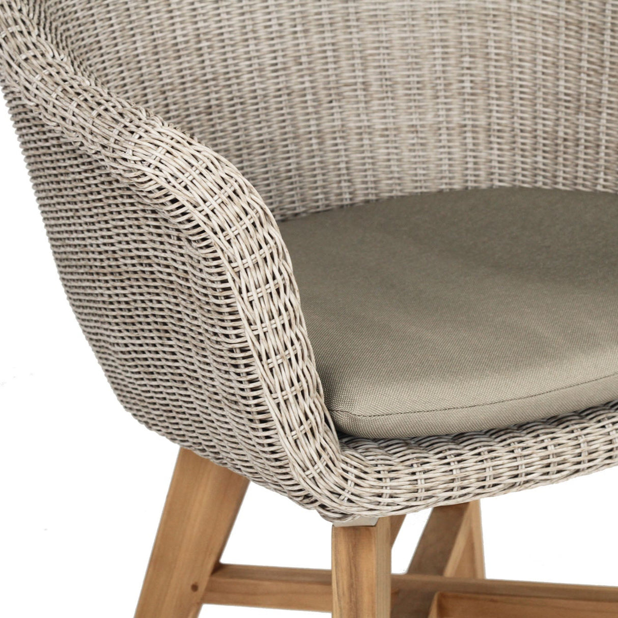 Oceanic Outdoor Teak Armchair – Mushroom