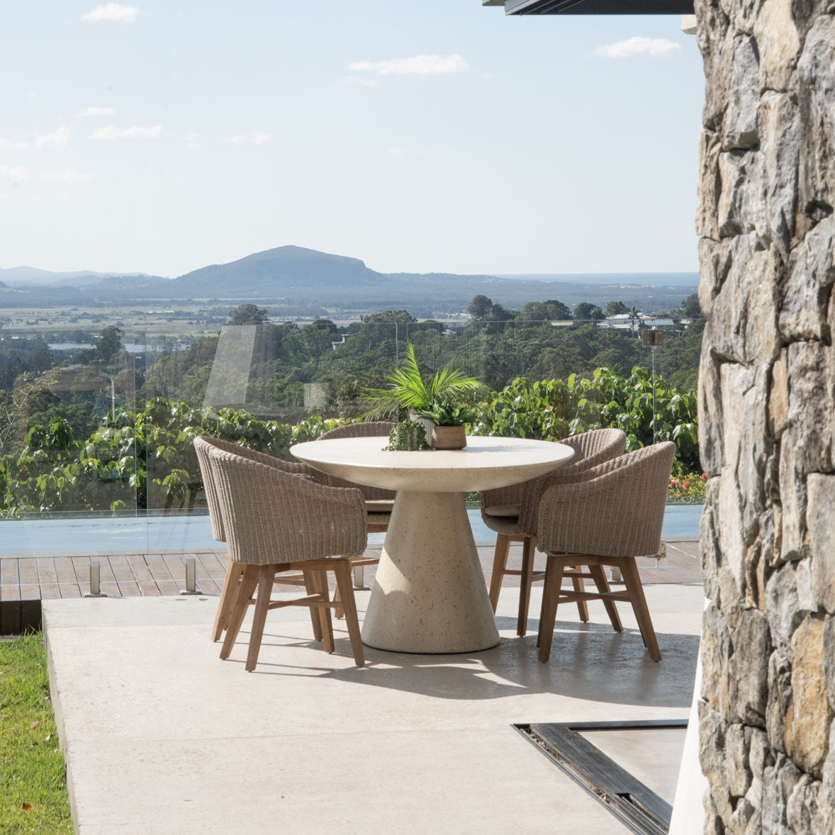Oceanic Outdoor Teak Armchair – Mushroom