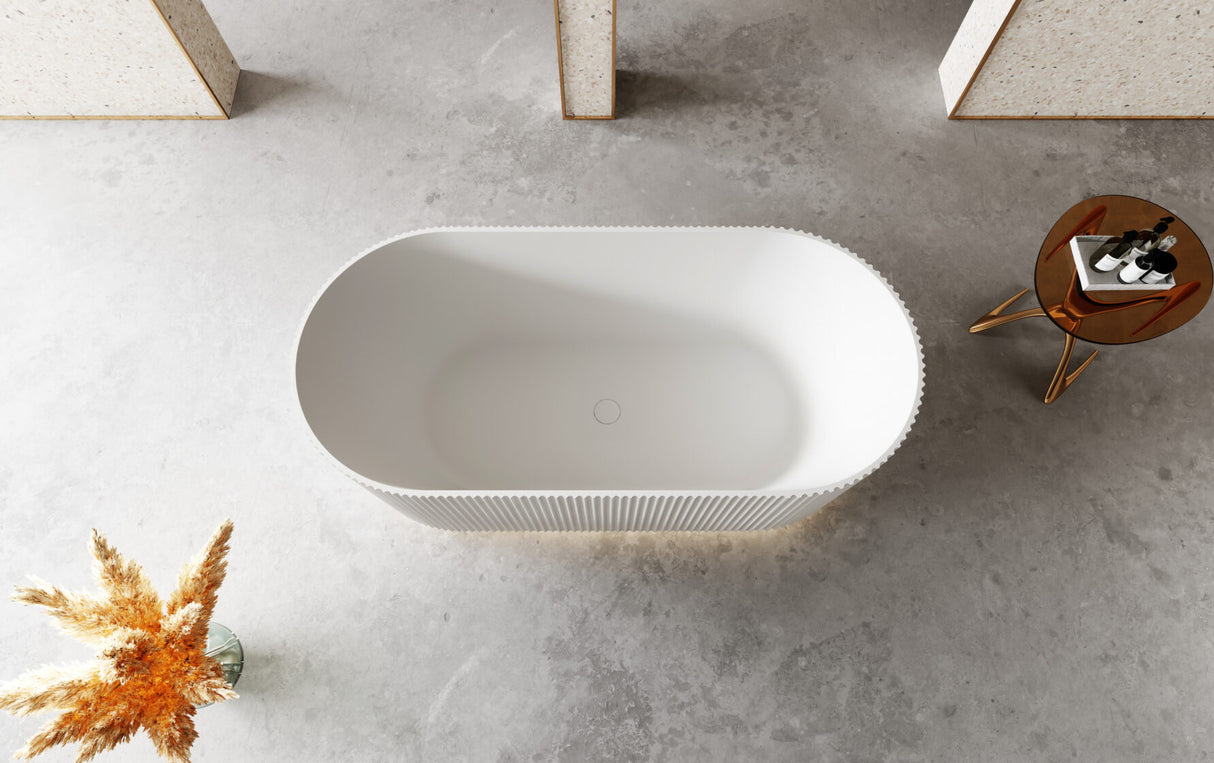 Oslo Free-Standing Bathtub with Non-Overflow (Gloss White) (1500/1700mm)