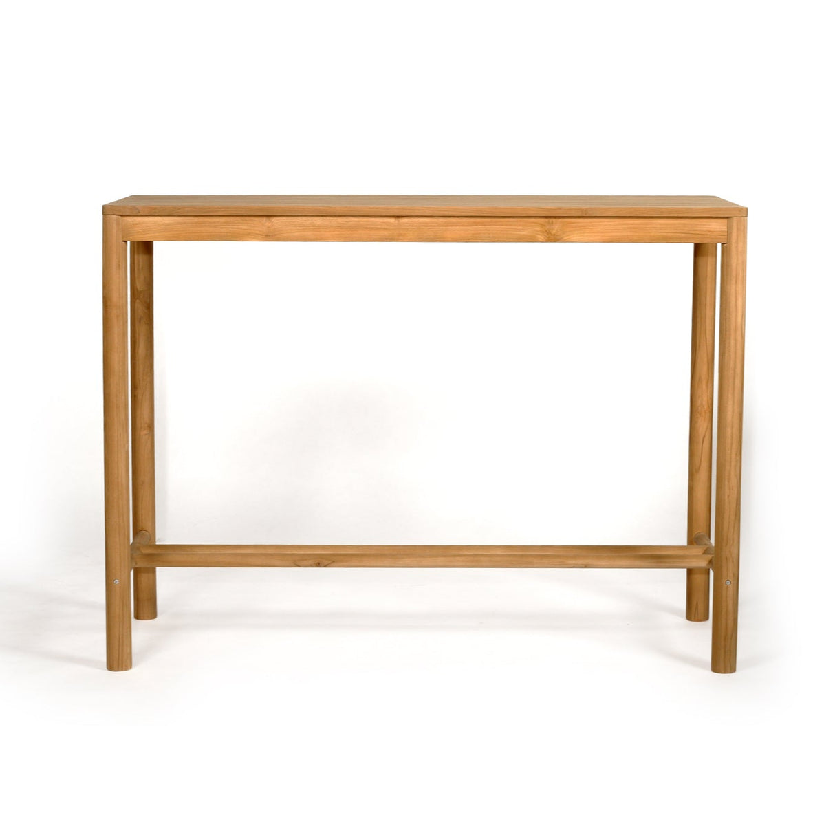 Outpost Margot Teak Bar Table _ (Slatted Top) - 1.1m