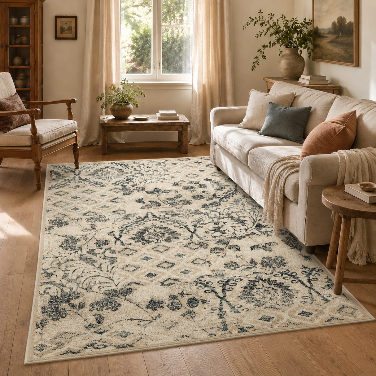 Oxford Illusion Blue Rug