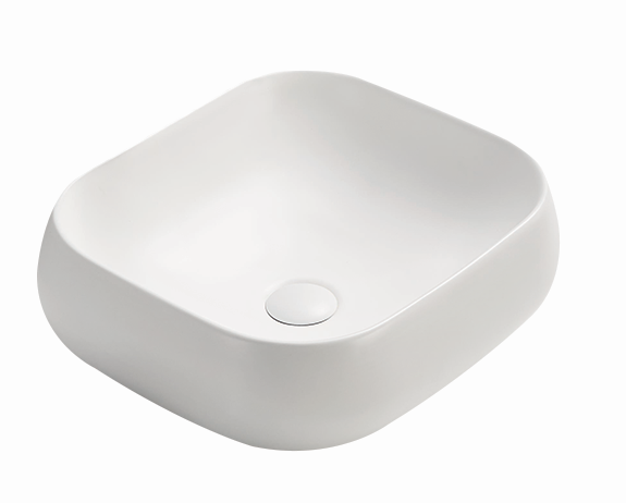 POSEIDON Matte White Ceramic Basin (Rectangle: 450x400X145)