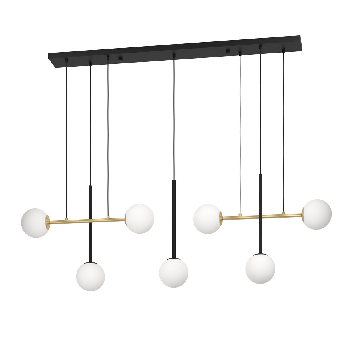 PAZ Pendant Light 7x40W - Brushed Brass