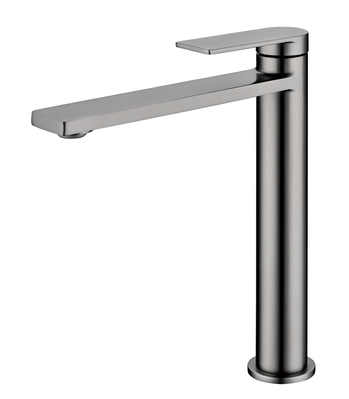 Ruki High Rise Basin Mixer - Brushed Gun Metal