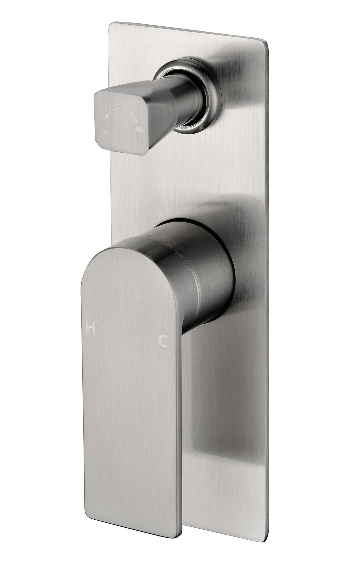 Ruki Wall Mixer with Diverter - Brushed Nickel