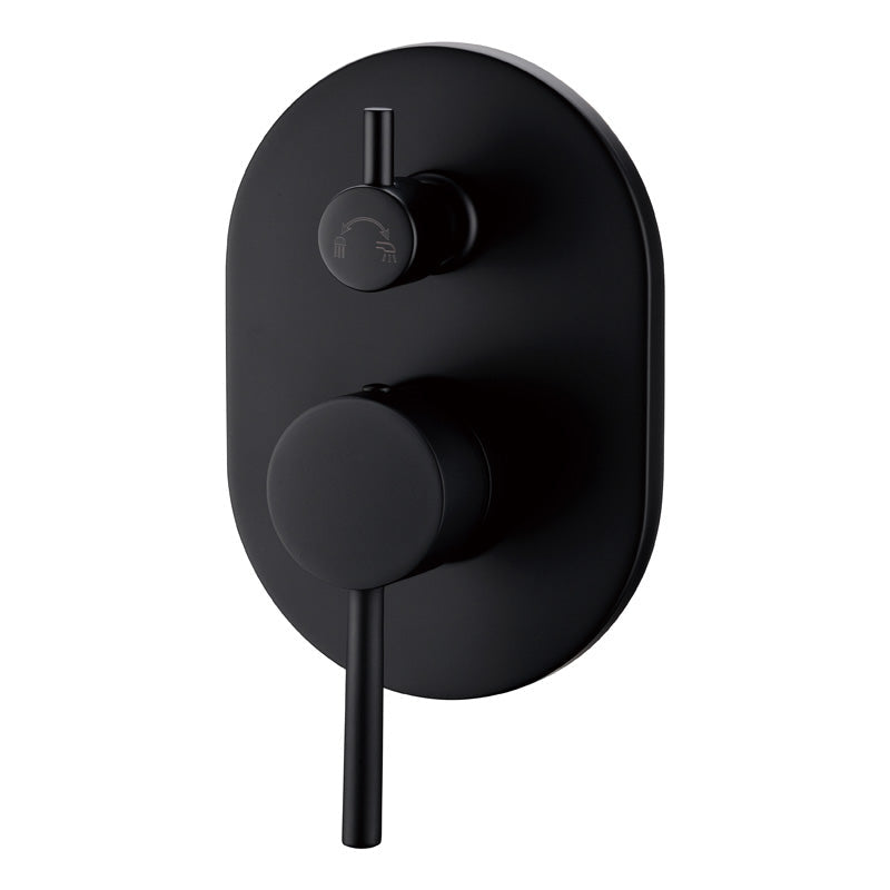Otus Wall Mixer With Diverter - Matte Black