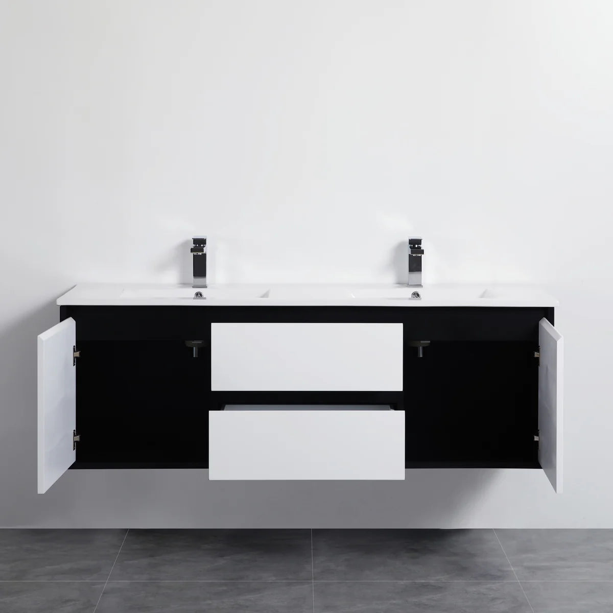 PETRA Wall Hung Vanity 1500mm (Single/ Double Bowls)
