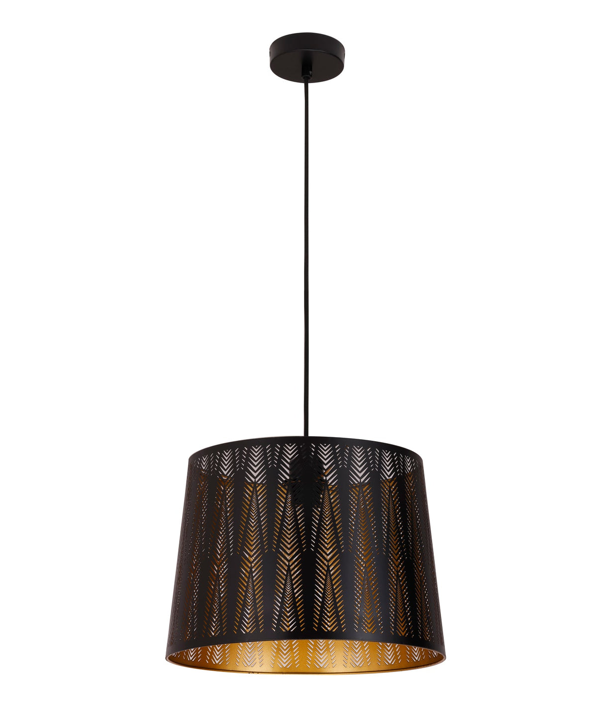 PENSHADE: Interior Slanted with Vector Pattern Laser Cut Pendant Lights (Black/ White)