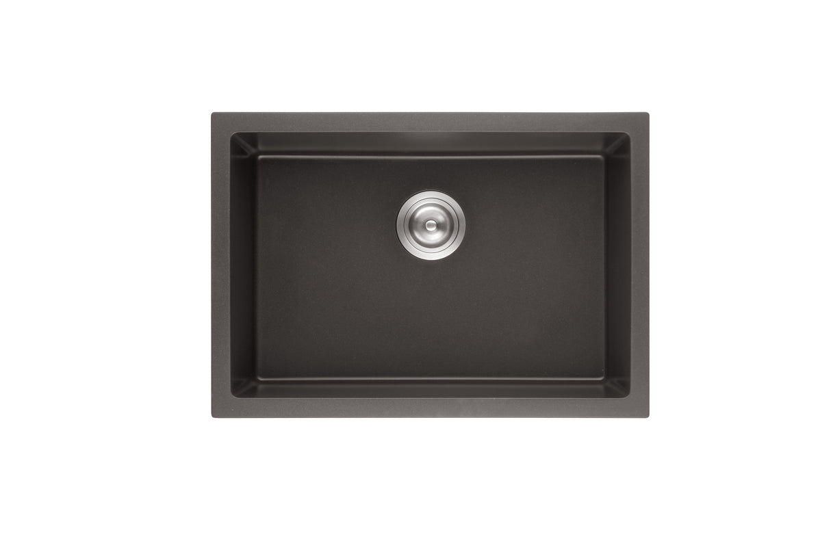 POS Quartz Undermount Kitchen Single Sink 730x460x226 (Matte Black)