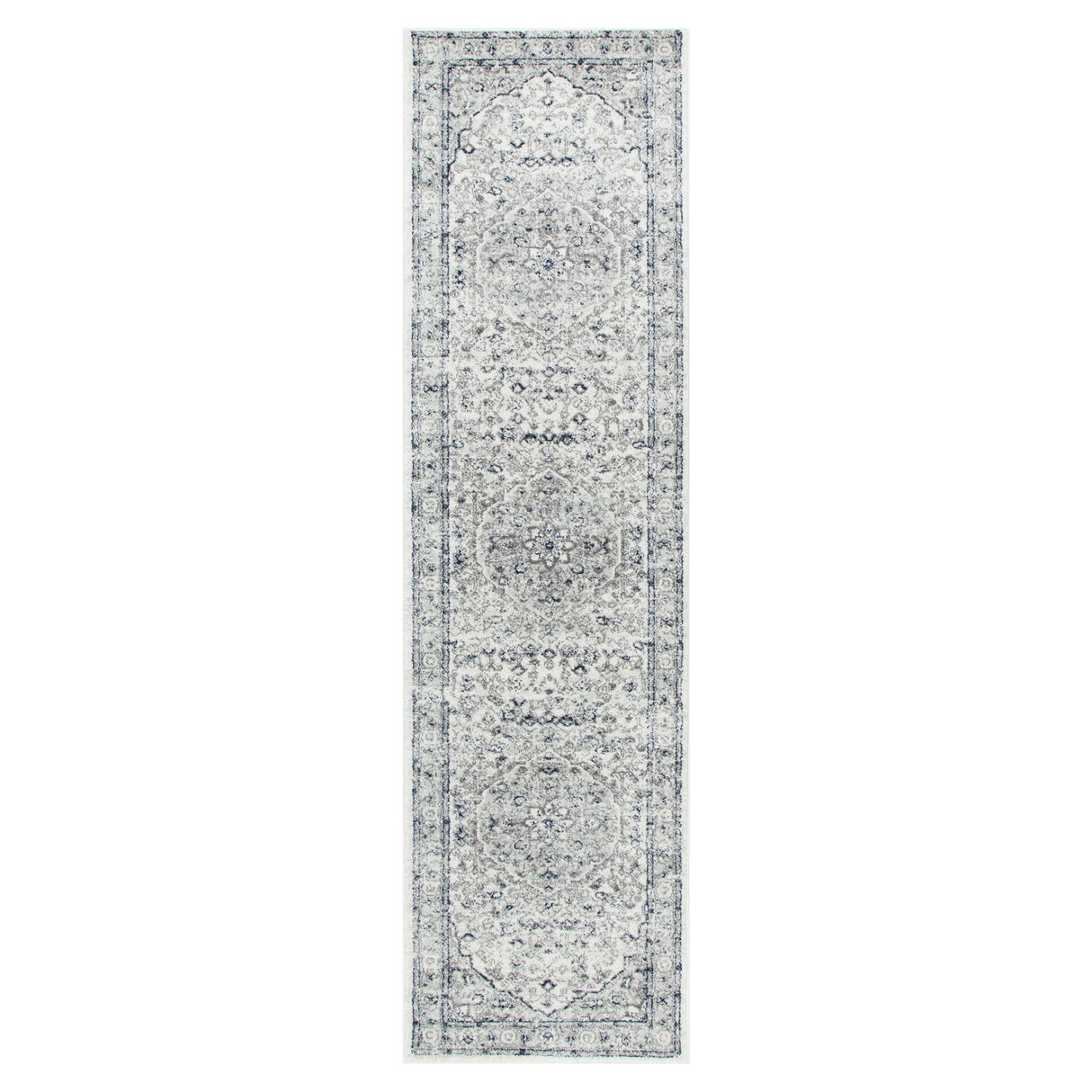 Provence Vallonnet Cream Navy Floral Rug - PROV23