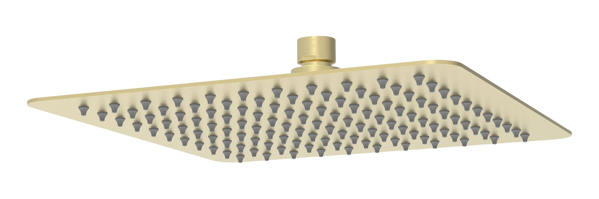 Nova Square Overhead Shower 250mm (Brushed Gold)