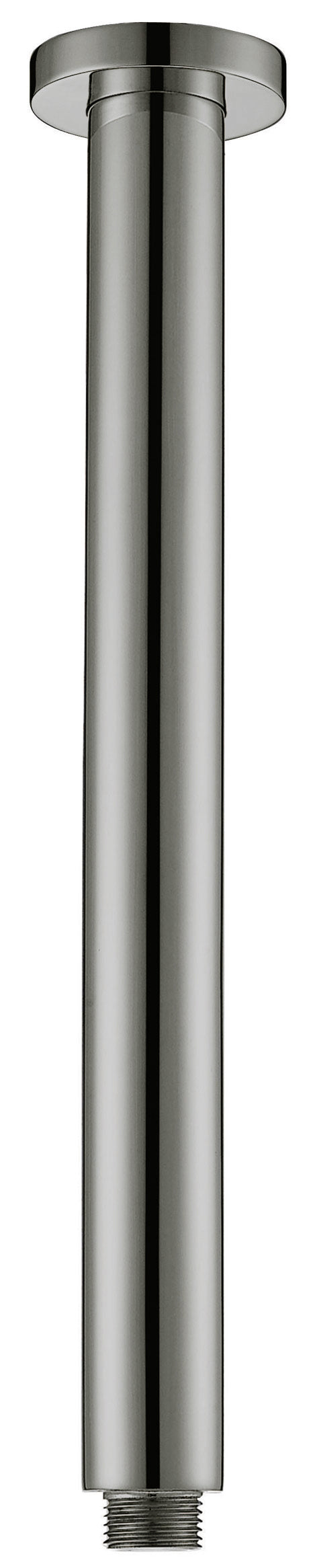 Round Vertical Shower Arm - Brushed Nickel