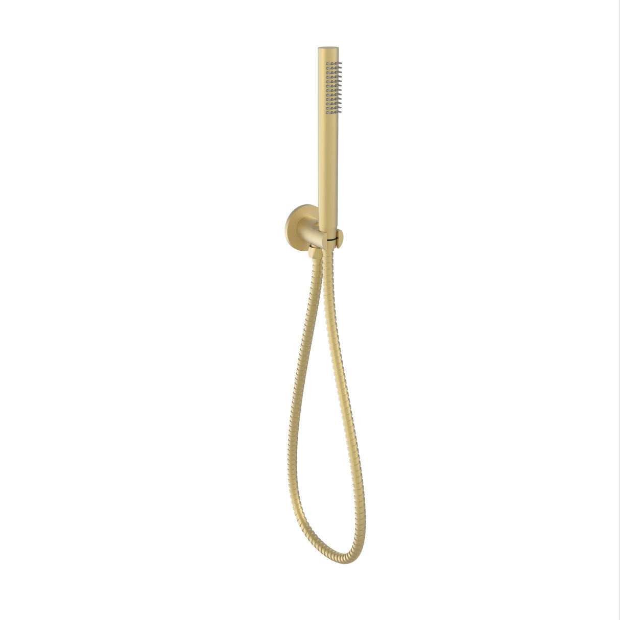 Tube Hand Shower On Wall Outlet Bracket (Brushed Gold)