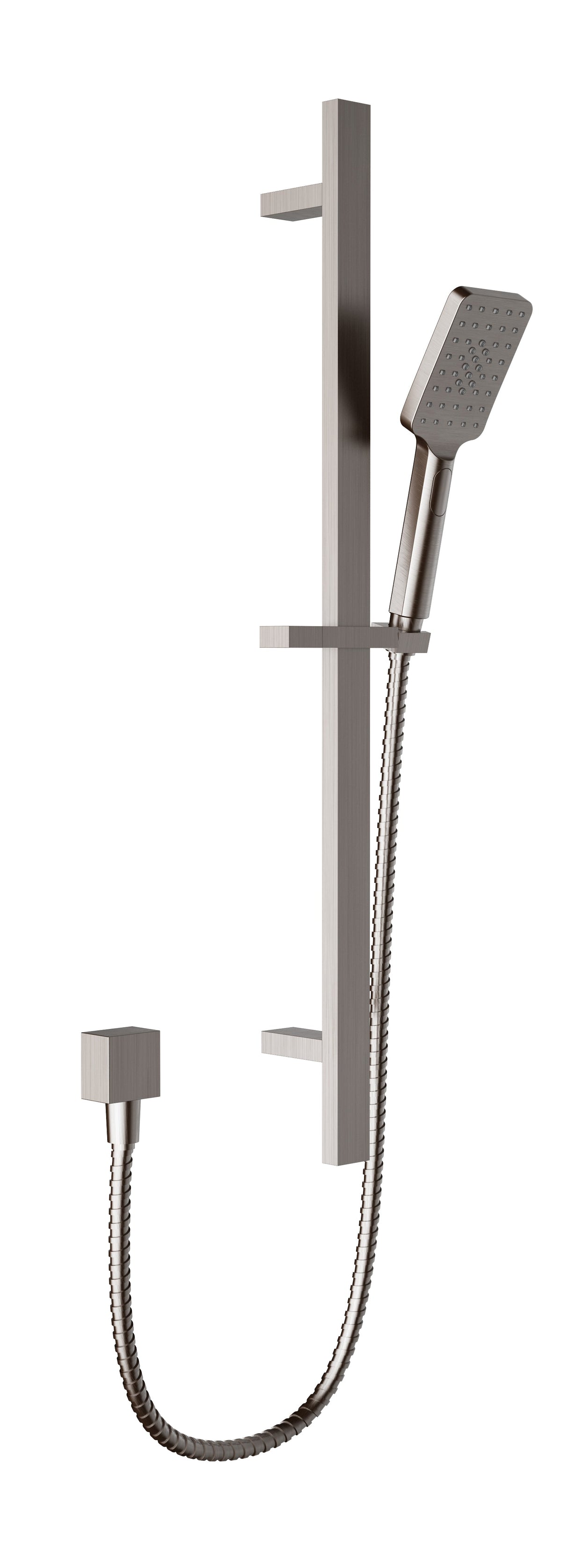 Eden Square Sliding Shower Set - Brushed Nickel