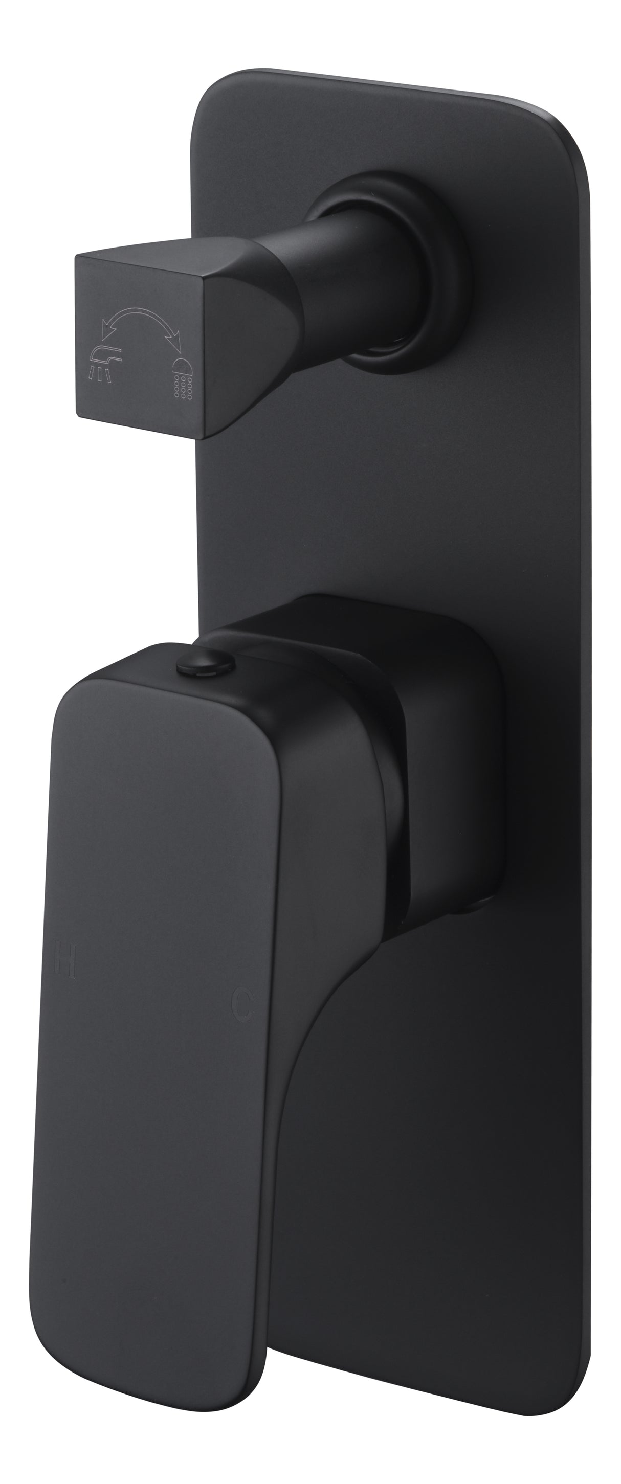 Eden Wall Mixer with Diverter - Matte Black