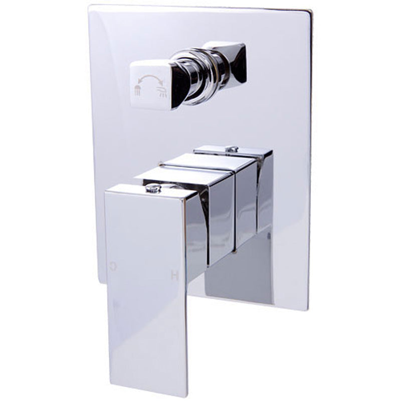 Rosa Wall Mixer With Diverter - Chrome
