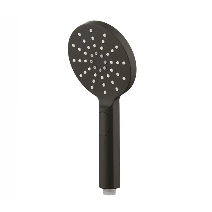 PAVIA Twin Shower On Rail Top Inlet Round (250mm) - Brushed Gun Metal