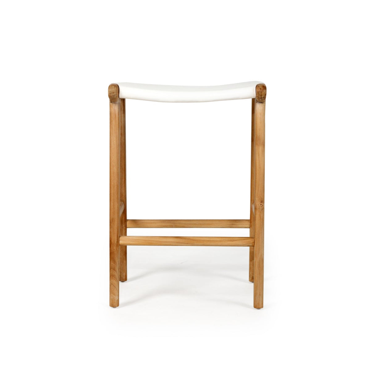 Paloma Leather Saddle Stool - Whitley