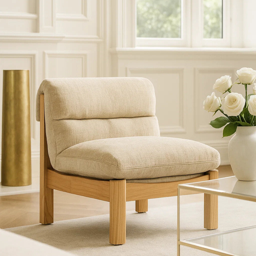 Parker European Oak Armchair – Natural on Natural Frame