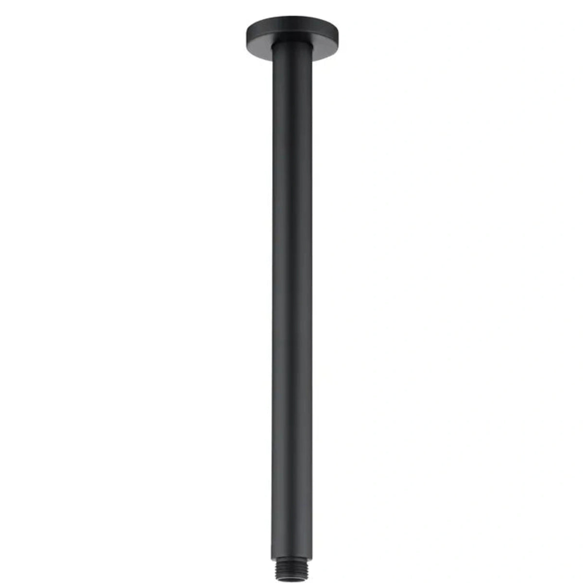 PAVIA Ceiling Shower Arm Round (400mm) - Matte Black