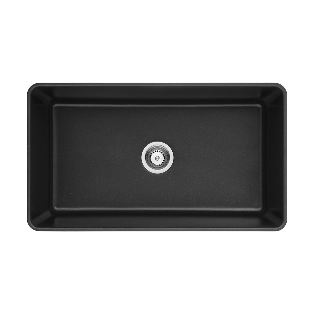 Farmhouse Quartz Kitchen Single Bowl Sink 838x482x262 (Matte White)