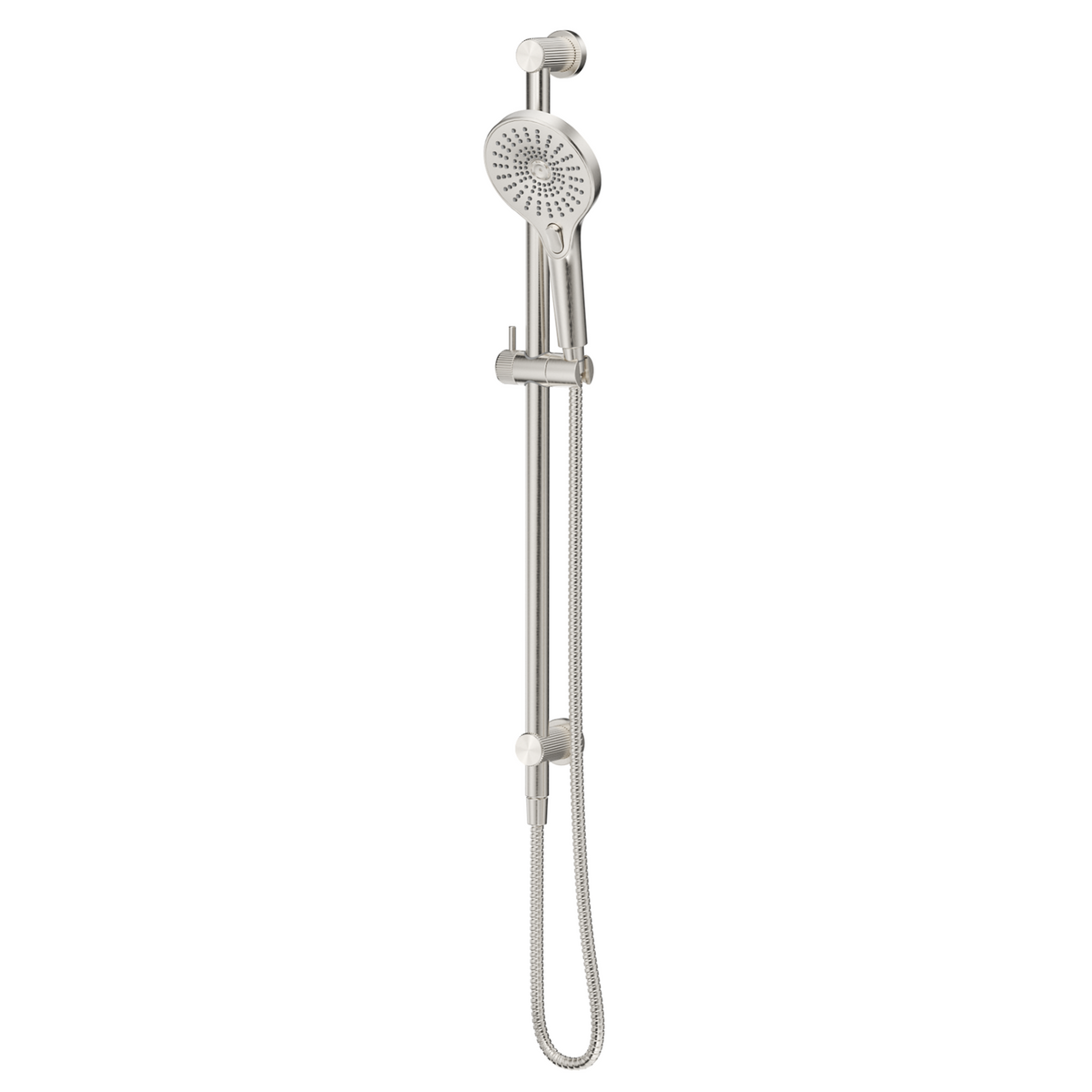 Mica fluted shower rail - inbuilt inlet