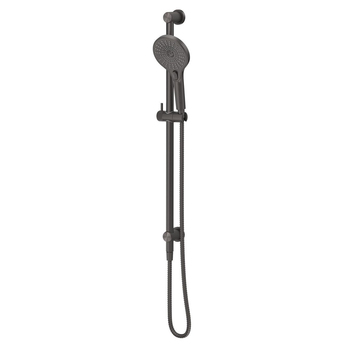 Mica fluted shower rail - inbuilt inlet