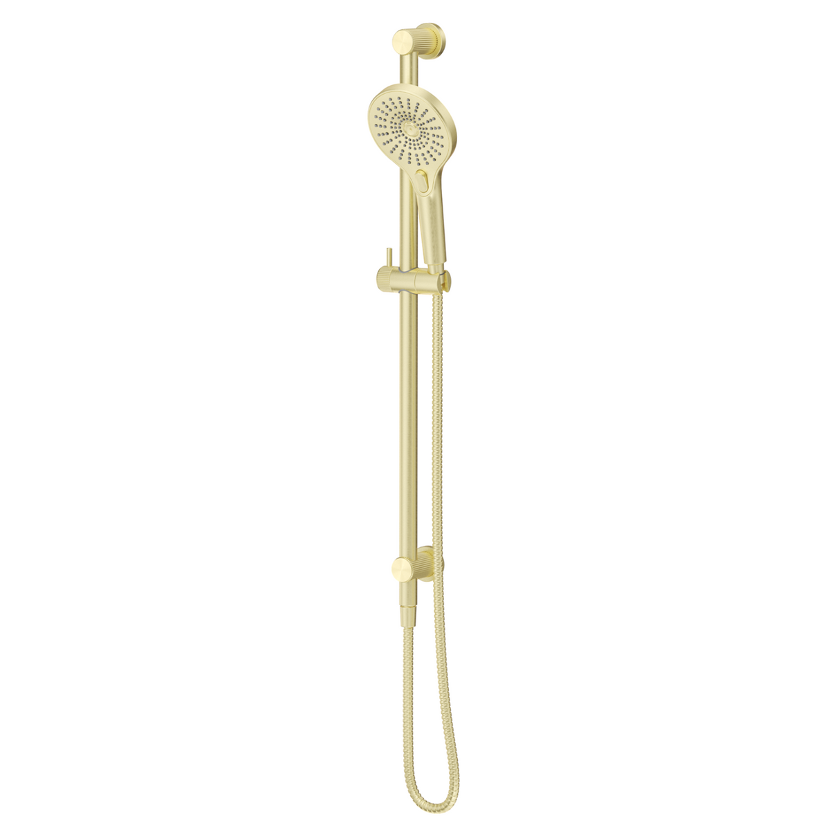 Mica fluted shower rail - inbuilt inlet