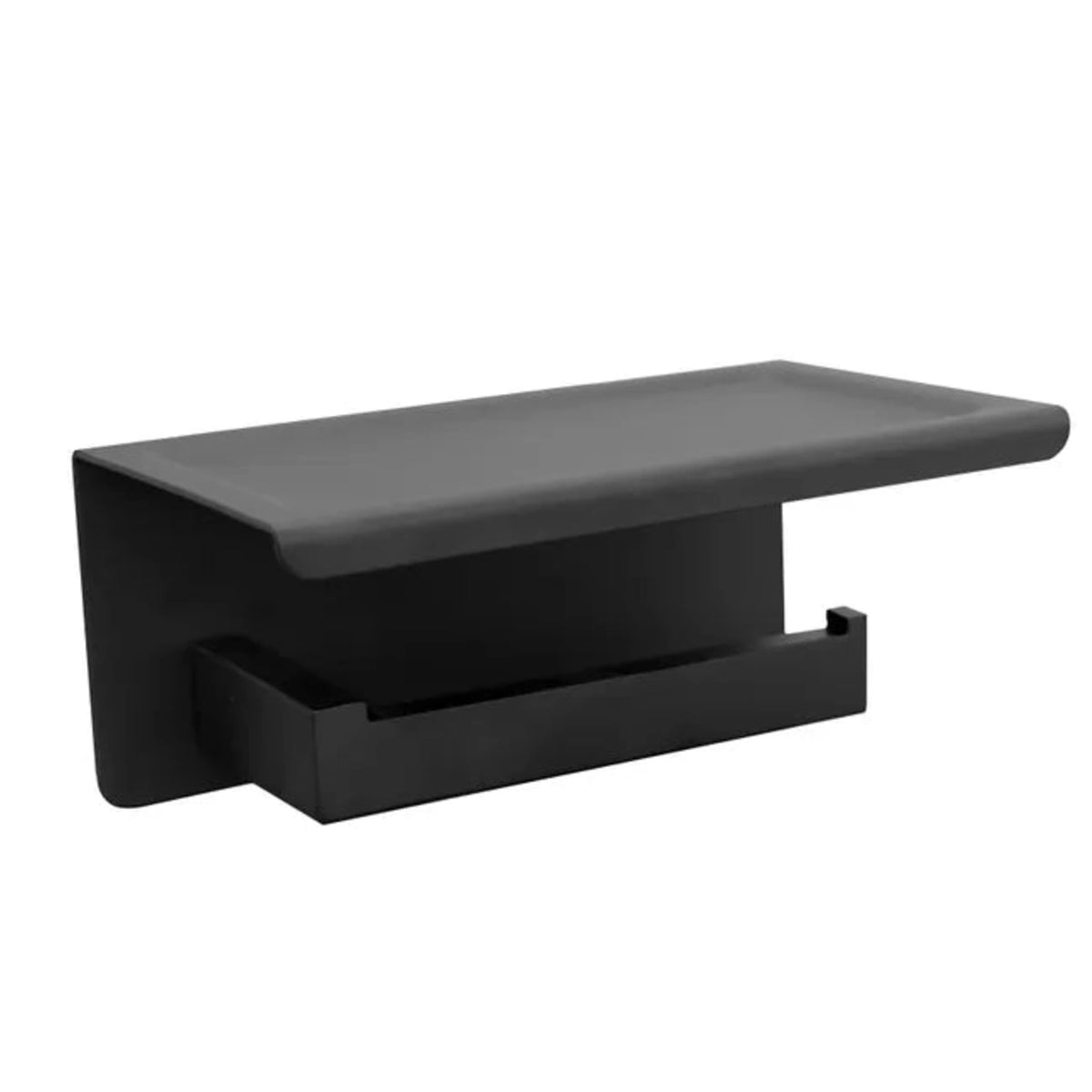 RECXIS Paper Holder with Phone Shelf - Black