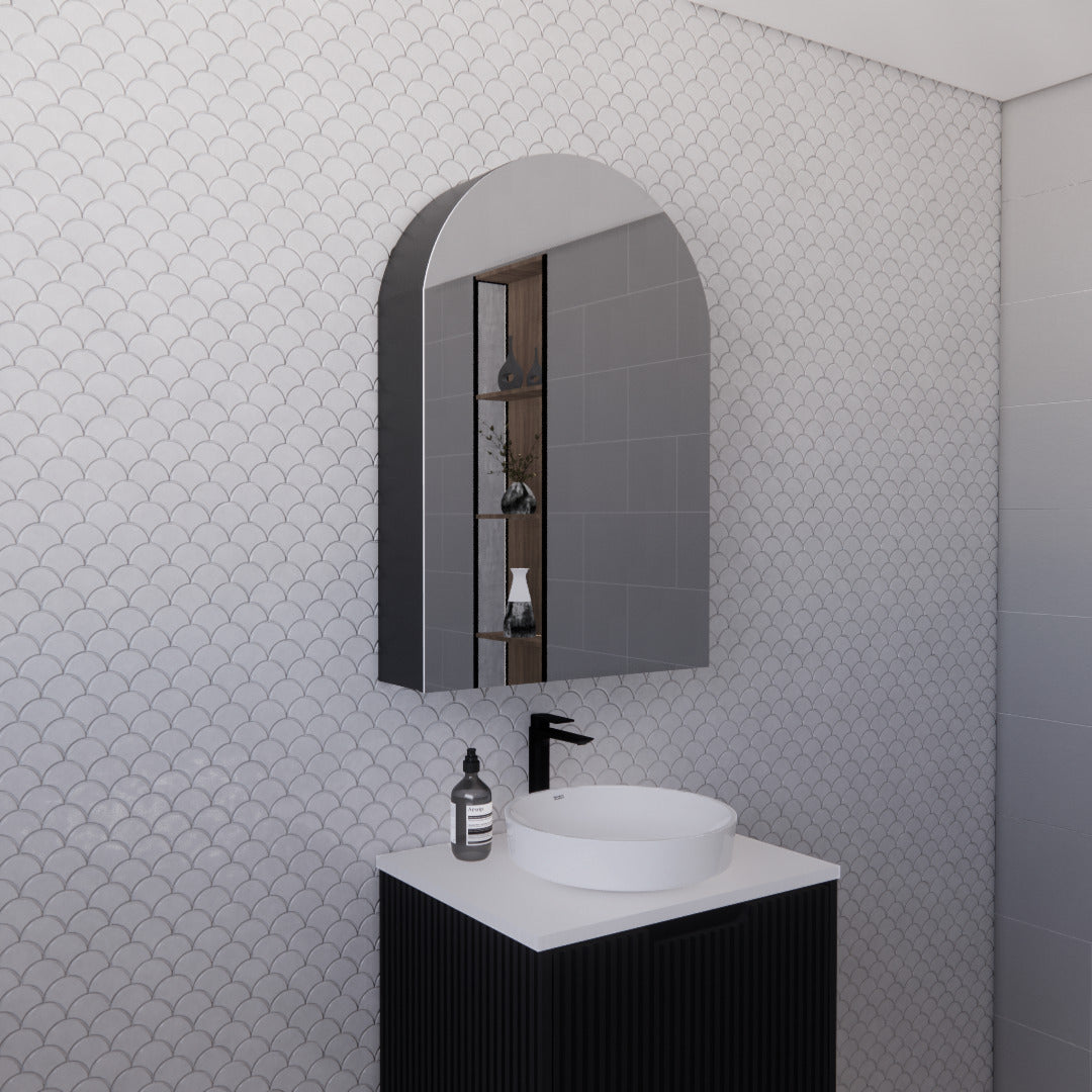 RIVA_LONDON_Matte_Black_Arch_Shaving_Cabinet_600mm