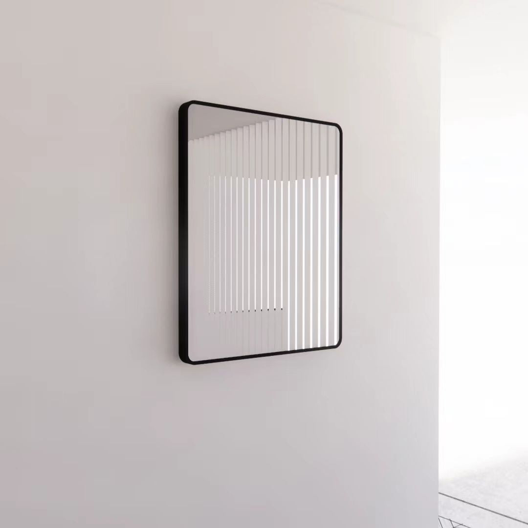 RIVA Rectangle Framed Mirror 900/1200mm - Matte Black