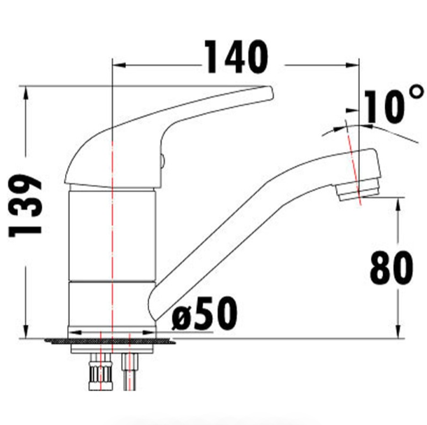 Ruby Swivel Basin Mixer (Chrome)