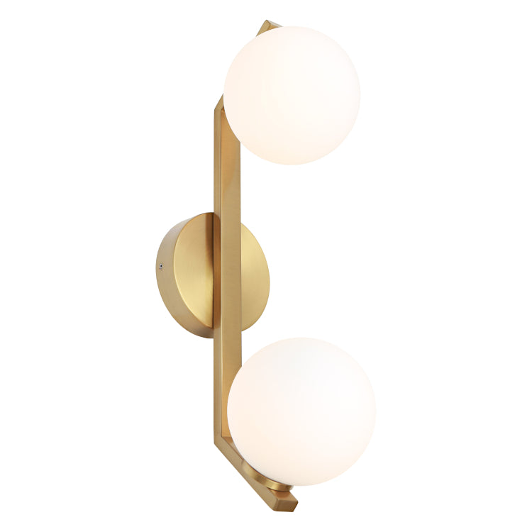 Rayna Rated 2lt Wall Light Gold IP44