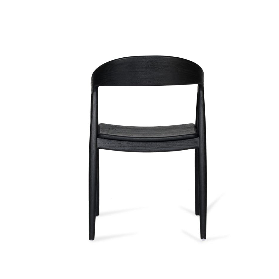 Reed Teak Armchair – Black 0.57m