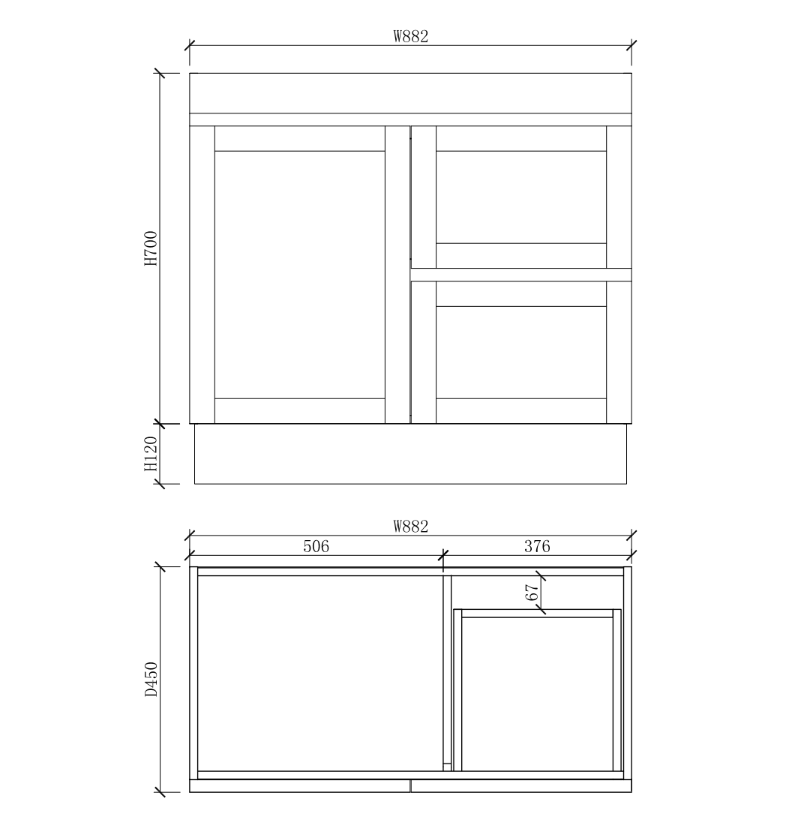 Riva MIAMI Freestanding Vanity Matte White
