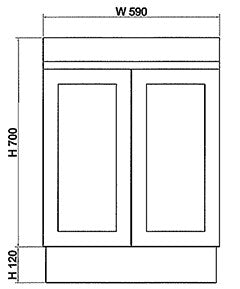 Riva MIAMI Freestanding Vanity Matte White